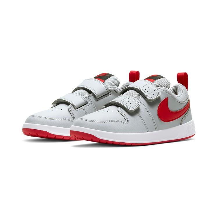 Nike Pico 5 Slip Resistant Cushioning Abrasion Resistant Breathable Low Top Sports Casual Shoes Gray Red AR4161-004