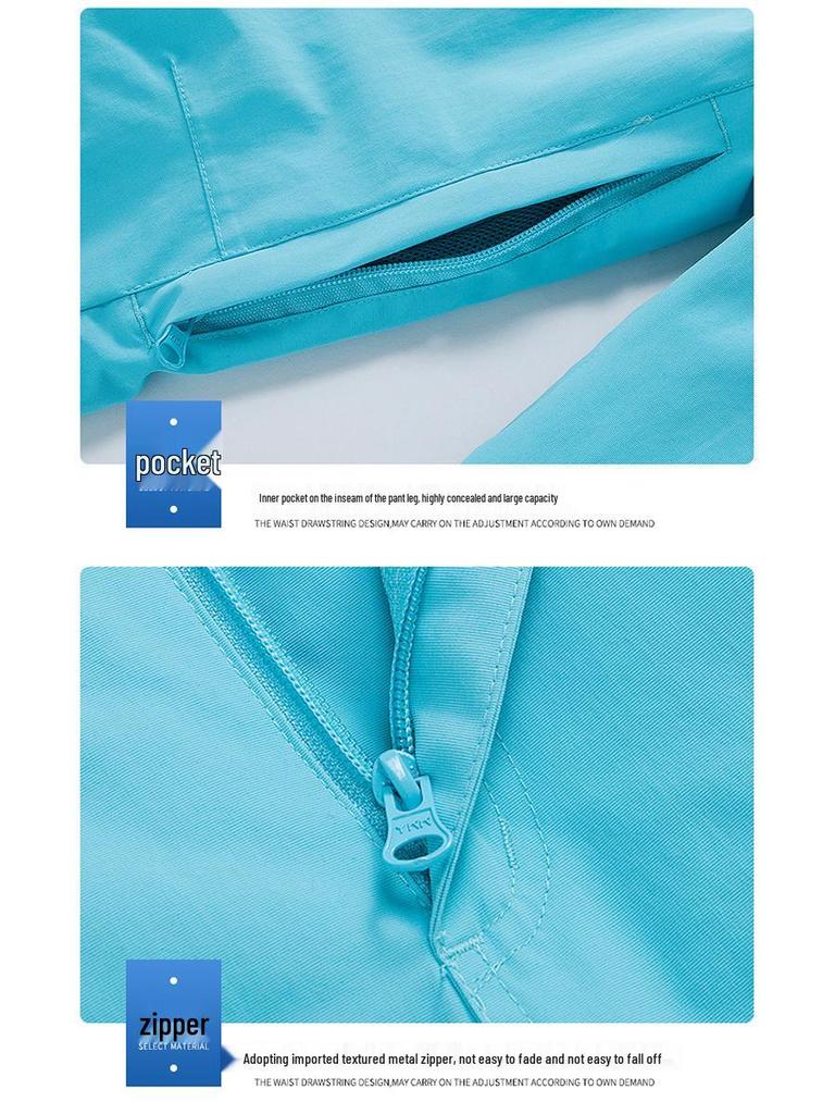 Unisex Waterproof Windproof Breathable Ski Pants - Heat-Sealed, Warm, Double Board