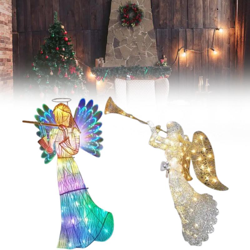 Angel Outdoor Luminous Statue Lights Decoration 2d Lighting Ornament Acrylic