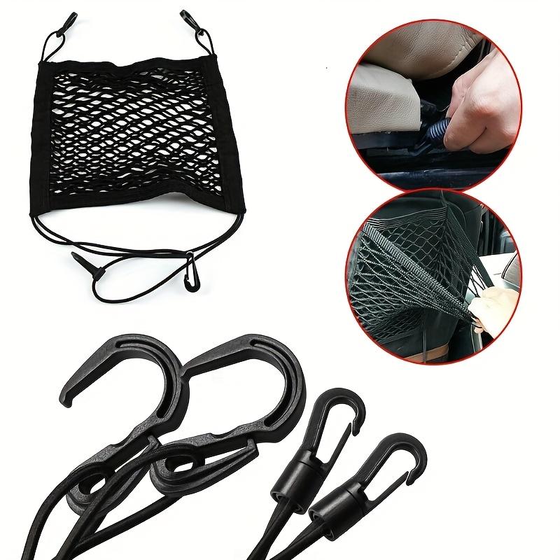 1pc Black Elastic Car for Seat Back Storage Bag, Mesh Net Organizer, Trunk and for Seat Tidy Cargo Holder, Vehicle Interior Accessories