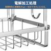 GAGUIUP Hanging Bathroom Basket, Shower Rack, Large Capacity Hanging Basket for Kitchen and Bathroom, Stainless Steel, with 2 Hooks, 32cm Long X 16cm