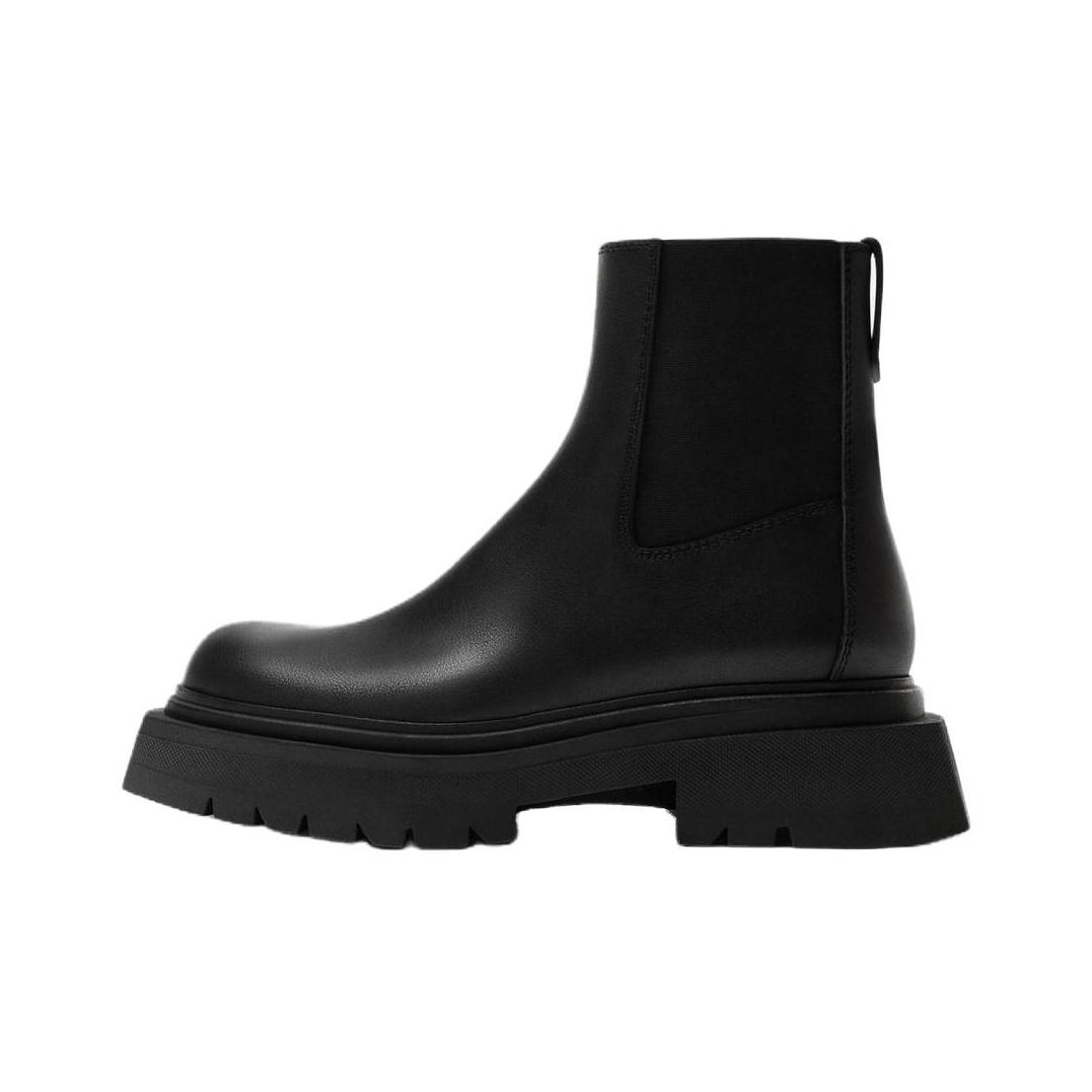ZARA Chunky Sole Chelsea Boots Black Womens 2008620800 42