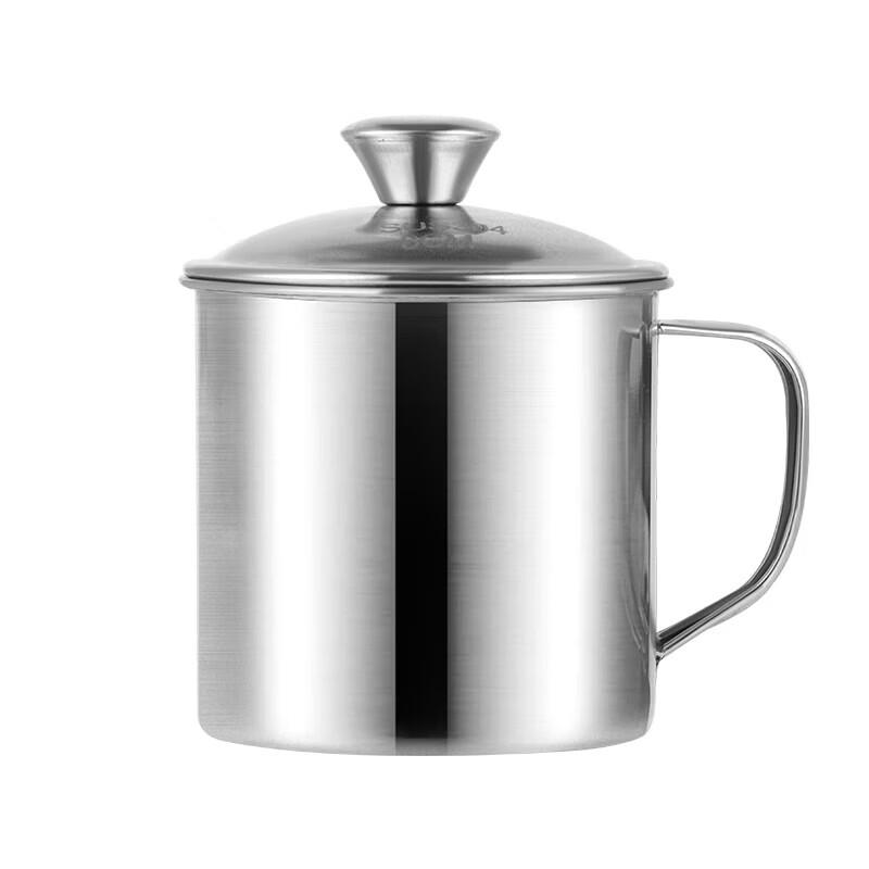 BJ 304 Stainless Steel Mug with Lid & Handle