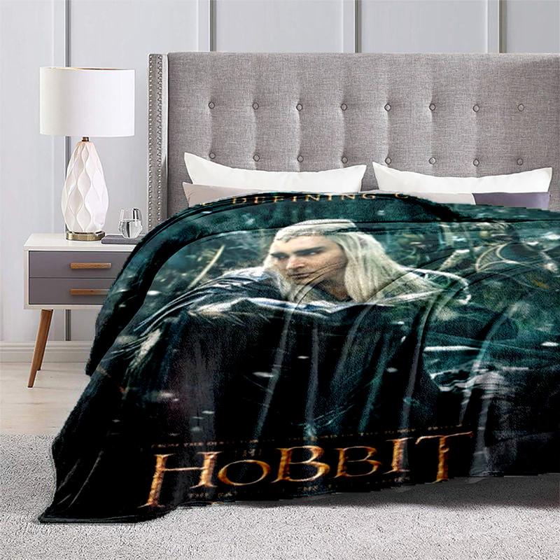 Hobbit Movie Poster Tapestry Blanket Sofa Blanket Home Decor Machine Washable Gift Bedroom
