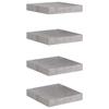 VidaXL Étagères murales flottantes 4 pcs Gris béton 23x23,5x3,8 cm MDF