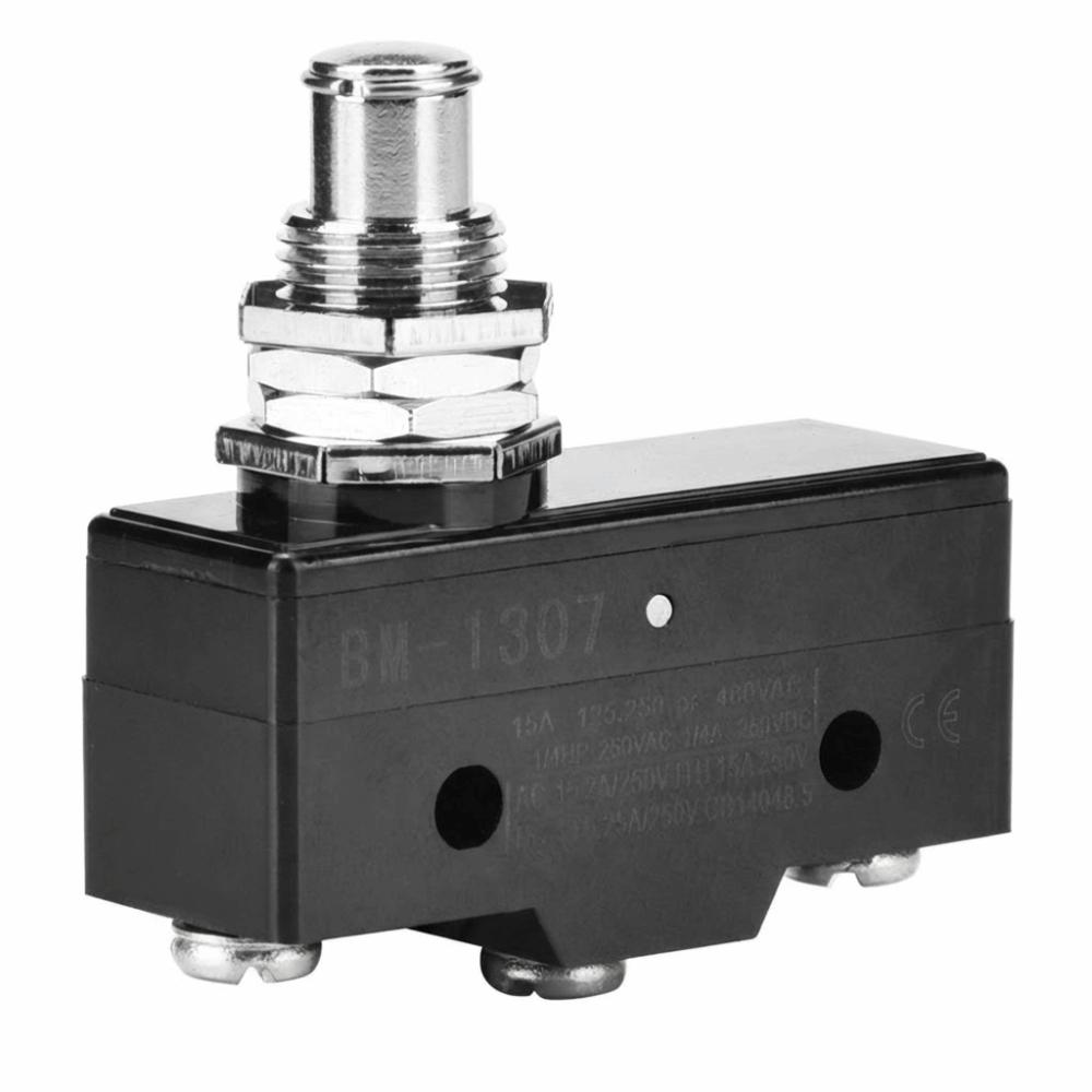 250V 15A Micro Switch Silver Contacts Plastic Housing Momentary Limit Switch Great Conductivity BM-1307/BM-1308