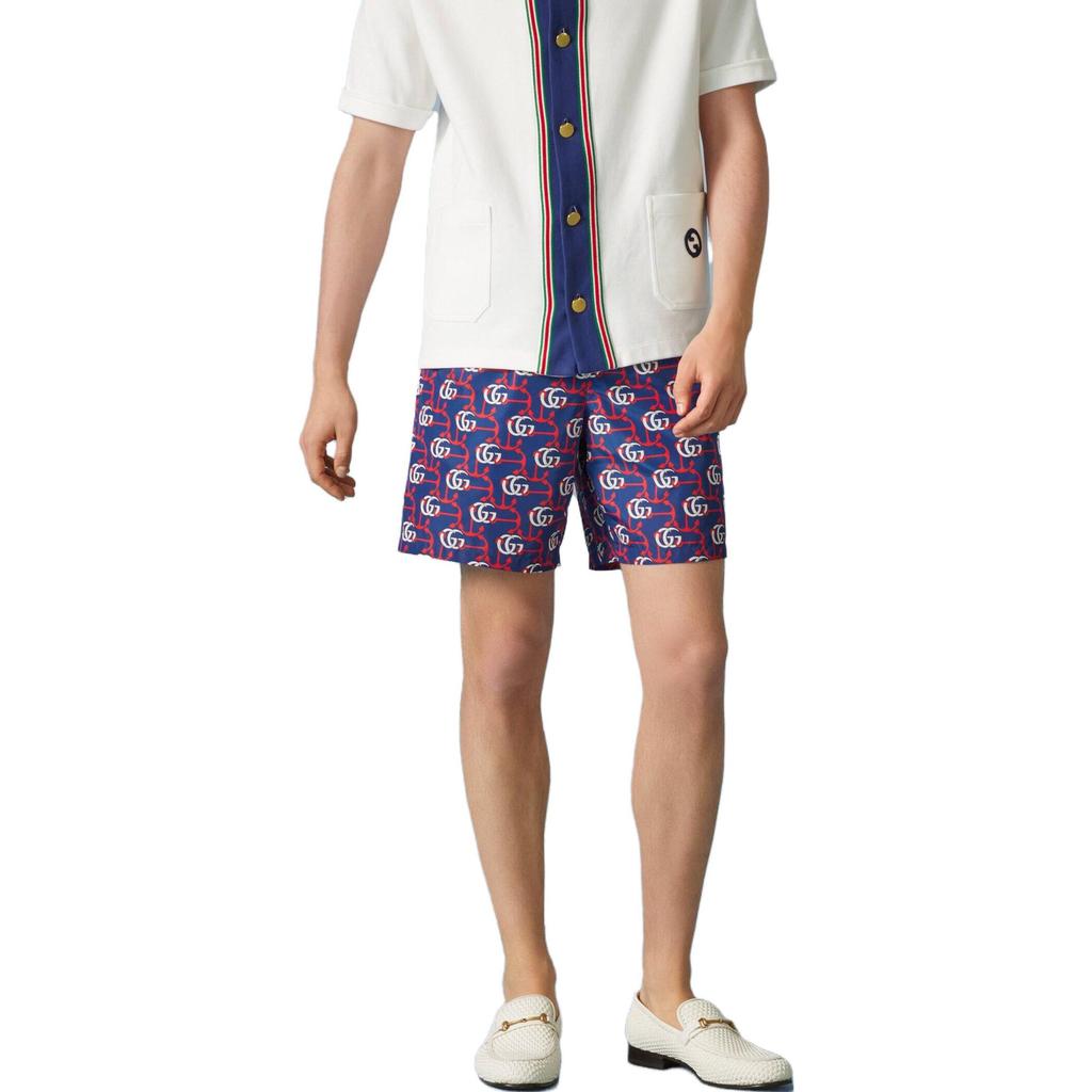 GUCCI Gg Anchor Print Swim Shorts 748569-XHAIC-4692