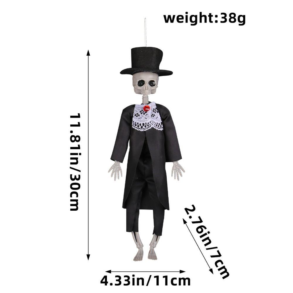 Plastic Skeleton Couple Ornament Simulation Halloween Skeleton Car Decoration  Haunted Home