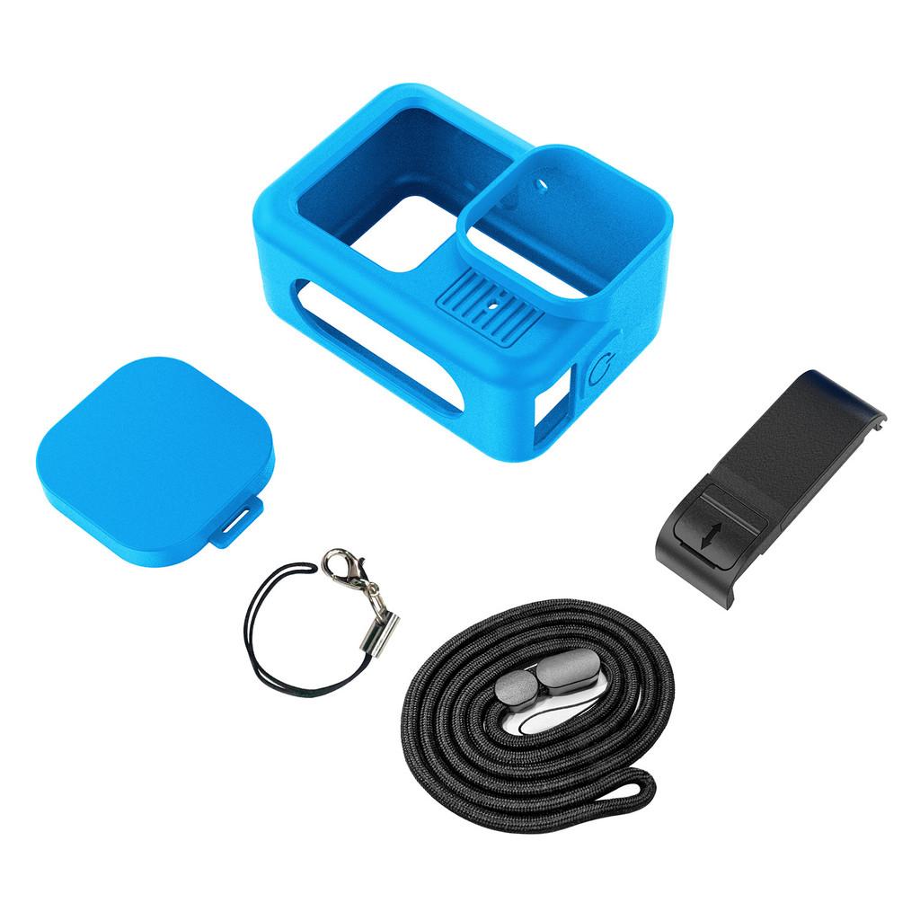 Full Protection Kit for GoPro Hero 9/10/11/12/13 Black - Silicone Cover + Tempered Film + Lens Cap