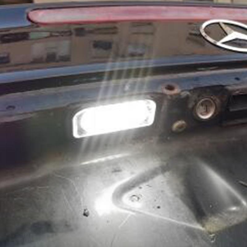 For Mercedes Benz C CLK Class W203 C209 W209 Canbus LED License Plate Lights Car Number Plate Lamps A2038200556, A2038200066