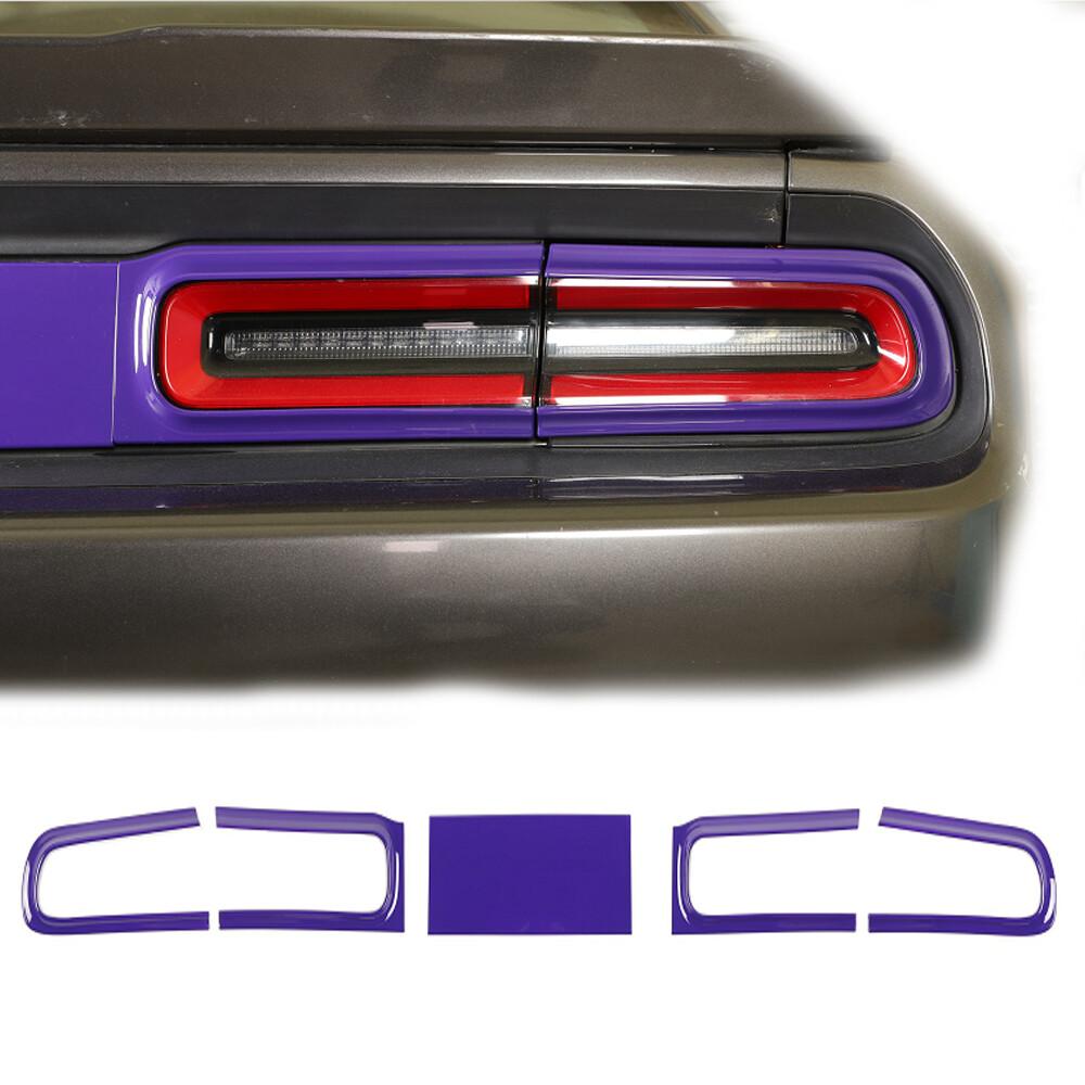 Rear Taillight Lamp Cover Trim Decor Accessories for Dodge Challenger 15+ Purple
