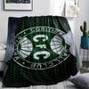 FootBall Club Print Flannel Blanket,High quality Comfortable for All Seasons,Home Decor,Warmth and Comfort,Perfect for Christmas Gifts
