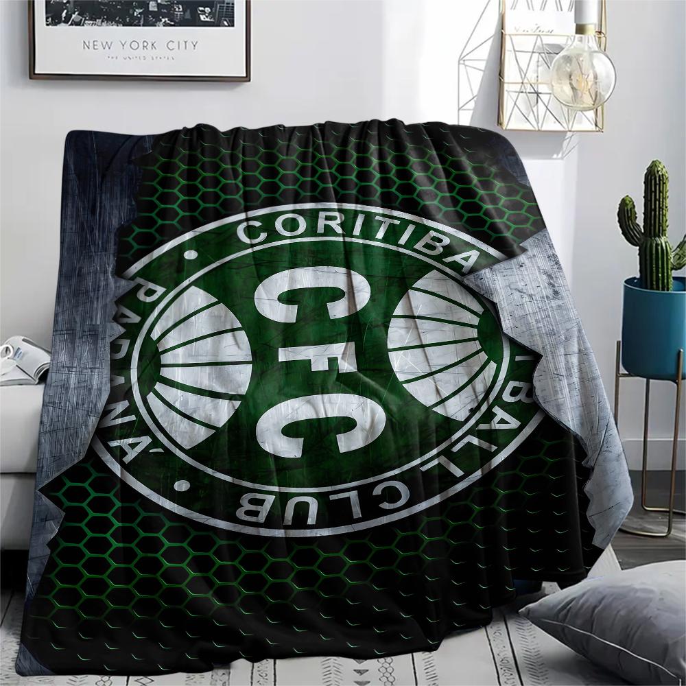 FootBall Club Print Flannel Blanket,High quality Comfortable for All Seasons,Home Decor,Warmth and Comfort,Perfect for Christmas Gifts