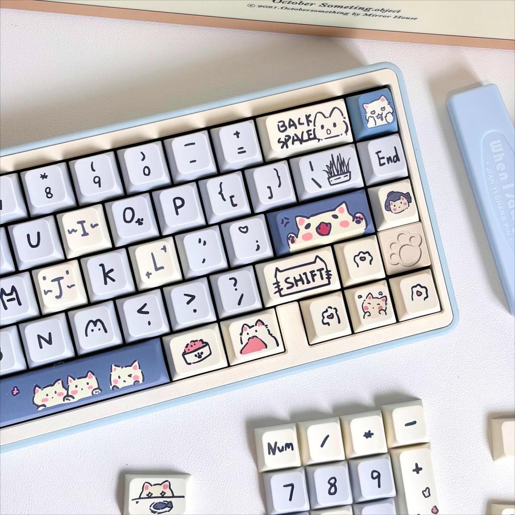 Kirsche MOA Süßes Kätzchen Schlüsselabdeckung Kit 95/114/118 Schlüssel HI75 HI8 68 F99 104 64 Wooting Mechanische Tastatur
