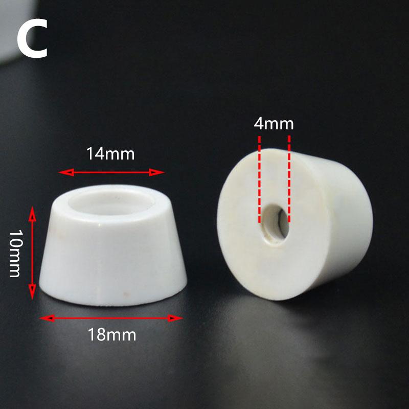 

10 шт. противоскользящие накладки на ножки мебели для шкафа, кровати, стола, белые конические резиновые противоударные накладки на пол, защитные детали мебели