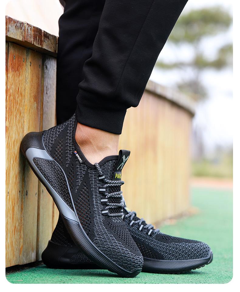 Men's Breathable Anti-Smash and Anti-Puncture Summer Work Shoes