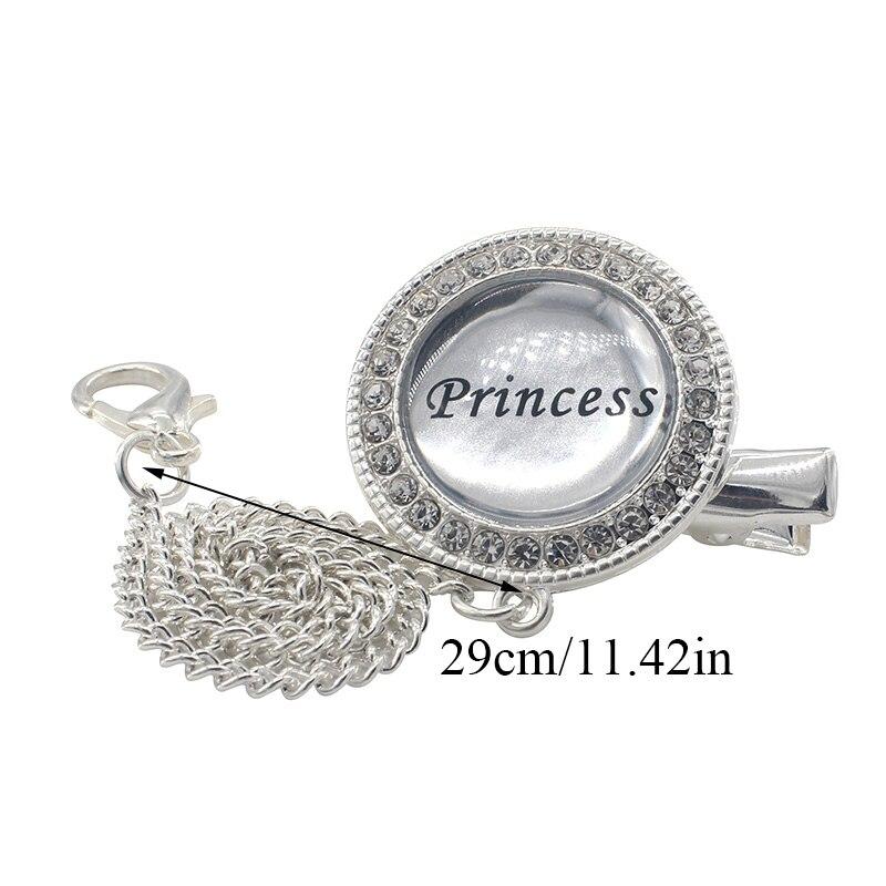 Luxe Blauwe Baby Fopspeen Clips Cover Set Bling BPA Gratis Siliconen Pasgeboren Bijtring Baby Dummy Fopspeen Tepel Kraamcadeau