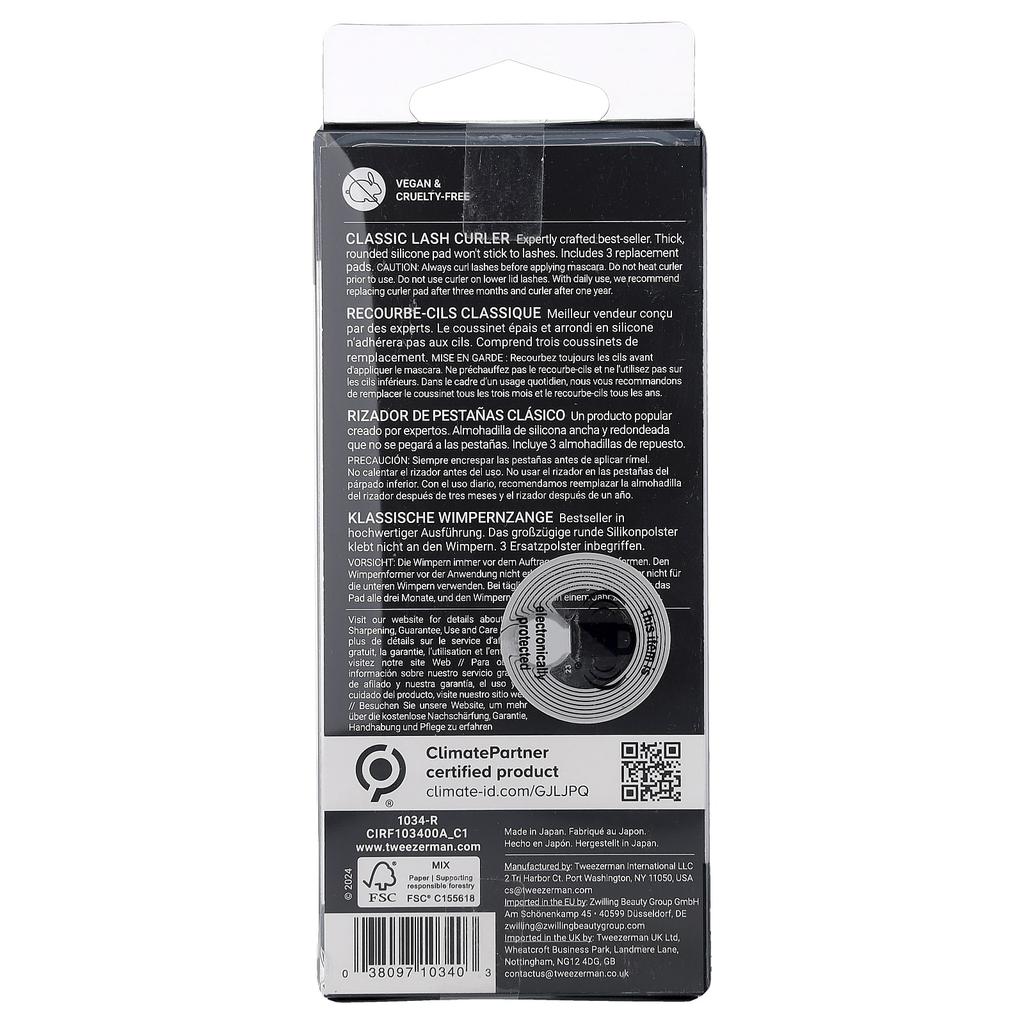 TWEEZERMAN Classic Lash Curler, 1 Count