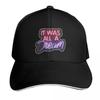 It Was All a Dream Neon Lights Baseball Cap Luxury Brand Western Hat Dad Hat Fishing Caps Unisex Unisex Womens