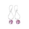 Morganite Gemstone 925 Sterling Silver Handmade Jewelry Stylish Earrings 1.90" EE-7-11