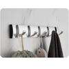 Coat Rack Wall Mount - Modern, Metal Wall Coat Rack Sturdy Wall Hook Rack Rail for Hanging Coat, Jacket, Clothes, Hat
