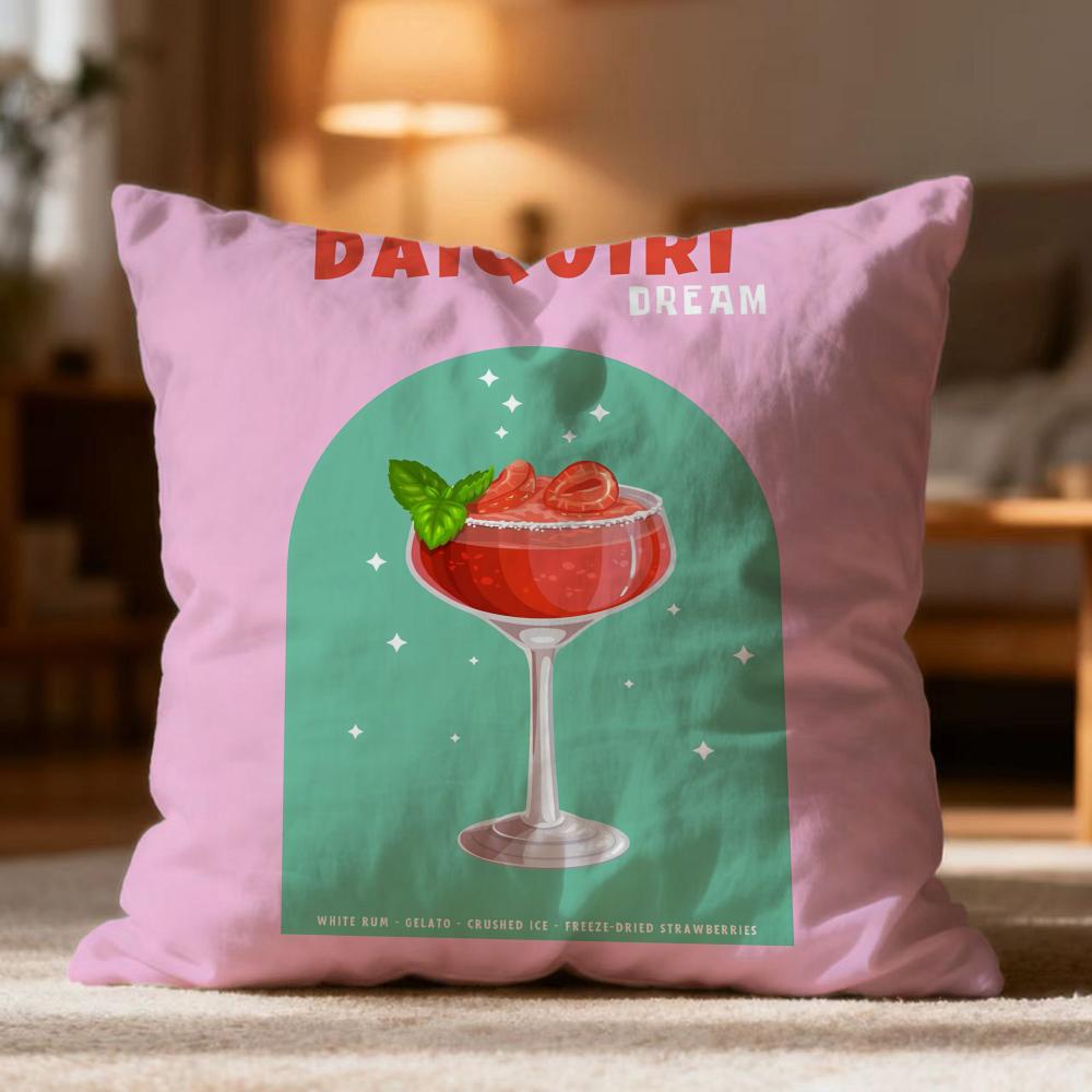 Fashion D-Ddaiquiried Cushion Cover Soft Washable Pillow Case Multi-Scene For Couch Bed Travel Office Use