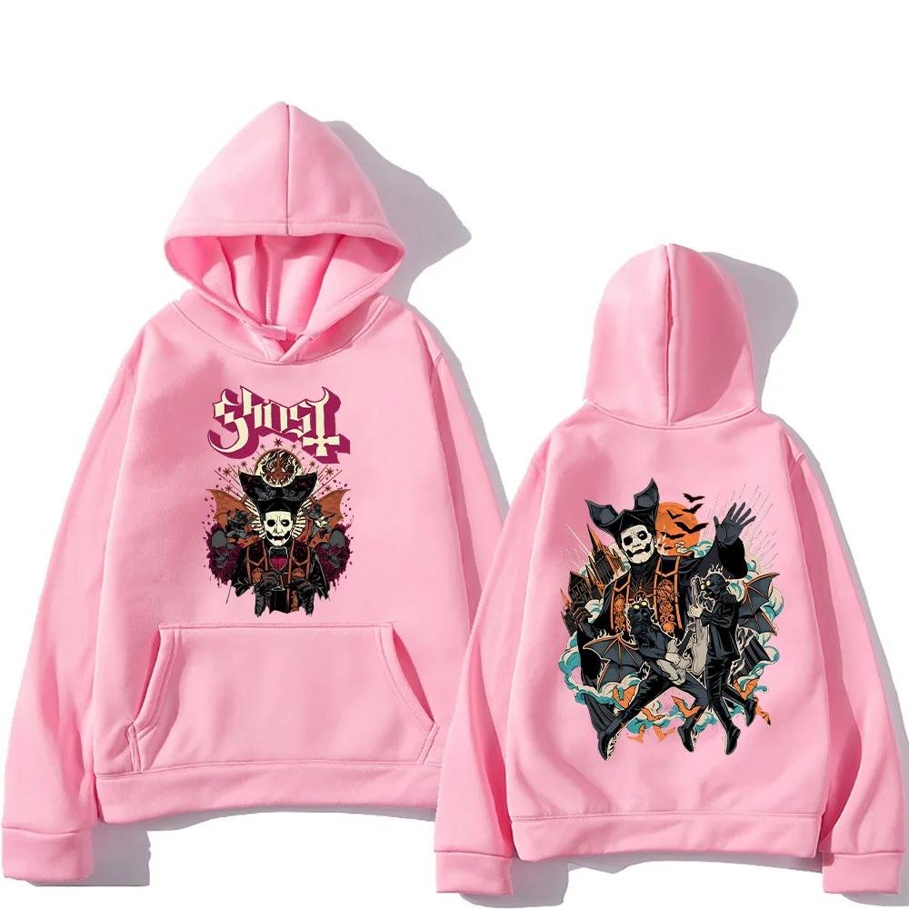 Ghost Music Band Autumn Winter Printed Men's Hoodie Brand Hoody Y2K Clothes Vintage Fashion Casual Unisex Long Sleeve Pullovers