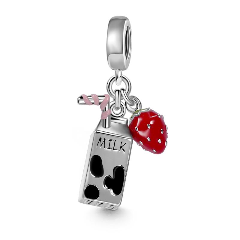 Latest Copper Love Rubik'S Cube Cake Cup Battery Charm Pendant Bead Fit For Original Bracelet Diy Women'S Boutique Jewelry