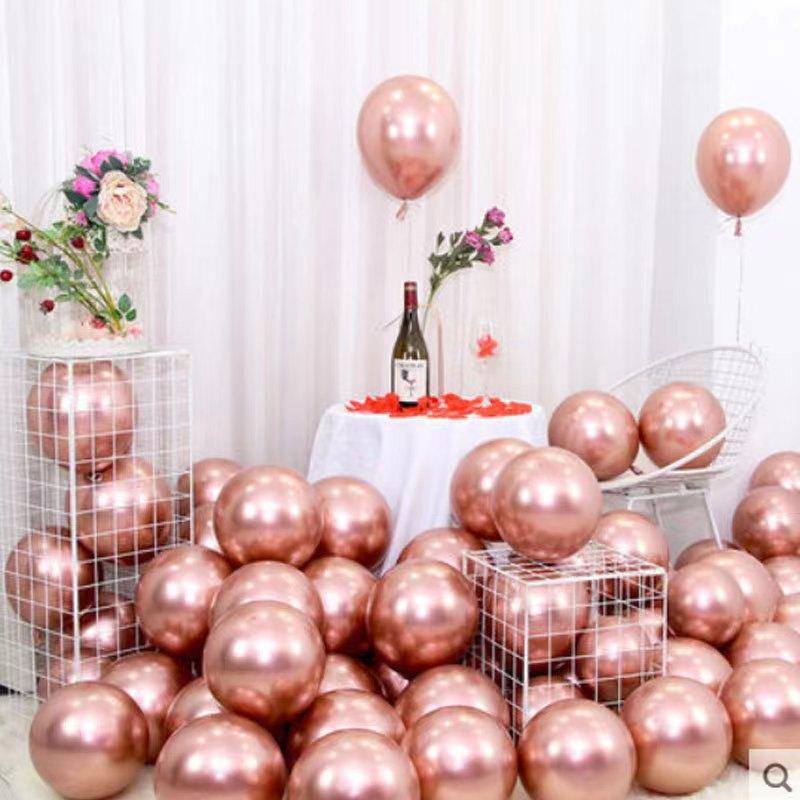 20/50Pcs Versatile Metallic Chrome Silver Grey Balloons High Shine Latex Balloons for All Kinds of Party Supplies