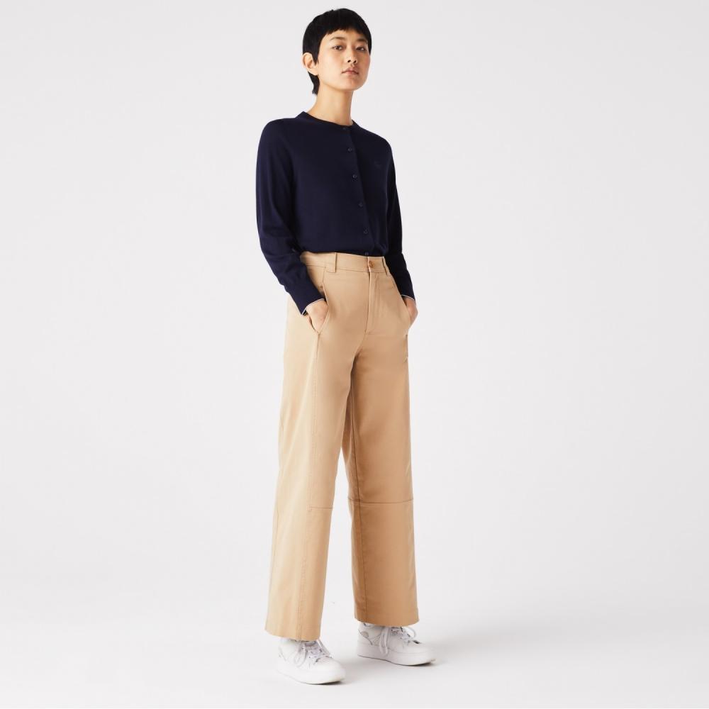 

Женские широкие брюки LACOSTE из хлопкового габардина HF4448-52N 02S