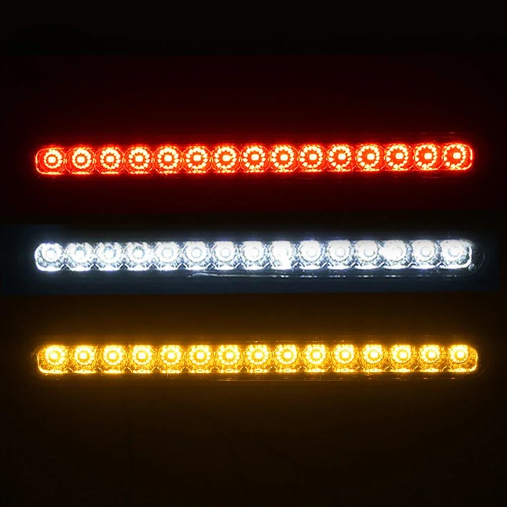 12V 24V Car Brake Light 15 Led Car Brake Light Bar Rear Brake Light Side Marker Turn Signal Stop Lamp Warning For Trailer Truck