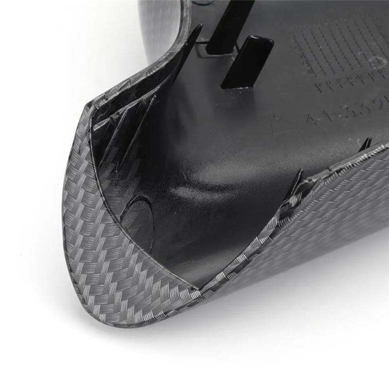 A57E-Car Reversing Mirror Housing Side Mirror Cover Cap For BMW E46 E65 E66 745I 750I 51167074236 51167074235 Replacement Access