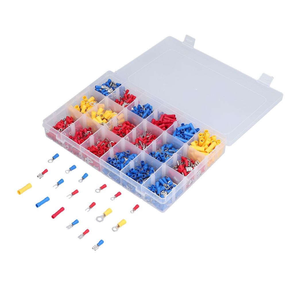 Kit 1200 Buc. Terminale Electrice Conectori Electrici Izolați cu Deconectare Rapidă pentru Automoti