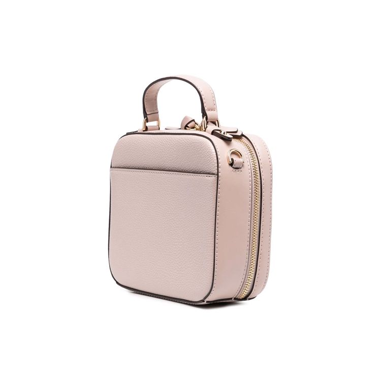 Michael Kors Mk Jet Set Medium Letter Logo Square Tote Bag Solid Color Leather Commuter Dating Crossbody Bag Women handbags Pink 32T0GT9C2L-SOFT-PINK