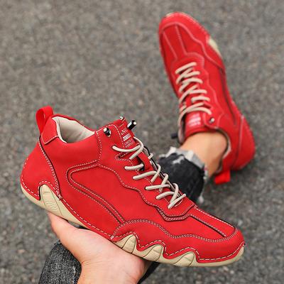 Męskie Casualowe Skórzane Modne Mokasyny Jednostopowe Markowe Sneakersy Buty Żeglarskie Buty Turystyczne Kowbojki Dla Mężczyzn Botki 2025