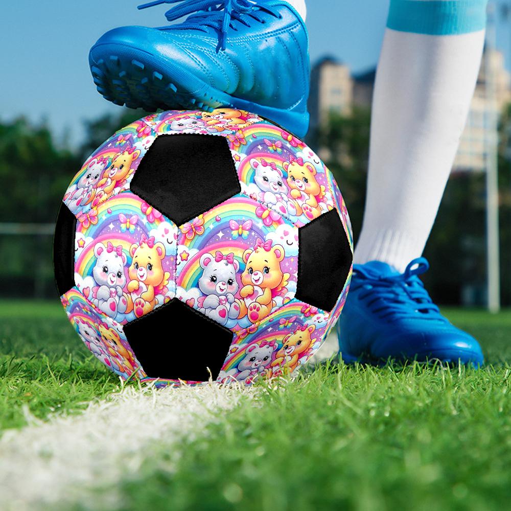 Bear Theme Size 5 Soccer Ball, Suitable for Both Indoor and Outdoor Matches, a Gift Suitable for Everyone.