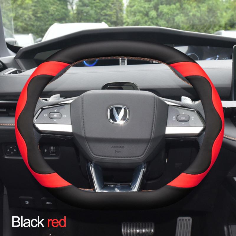 Car Steering Wheel Cover Wrap Holder for Changan UNI-V UNI-K Lamore CS55plus 2th Gen 2026 2026 2026 Double D Type Steering-Wheel