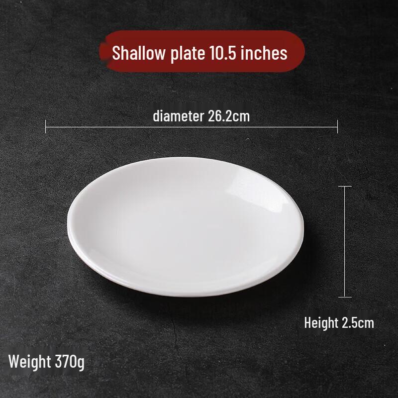 Melamine Round Dinner Plates Set