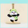 Süßer Plüsch-Panda-Schlüsselanhänger mit entzückendem Hut, Cartoon-Design für Kinder und Sammler
