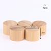 1/5 Pcs Eco-Friendly Screw Bamboo Bottle Caps With Reducer Replace Empty Bottle Caps With Drop Plug Real Bamboo Cover Screw Cap