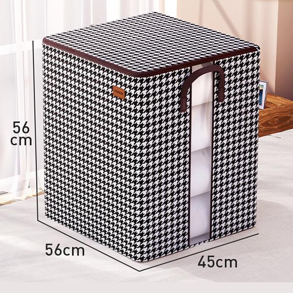 

Сумка для хранения HuaCan Сумка для хранения одежды и одеял большой вместимости. Органайзер из нетканого материала с прозрачным окном. Одеяло для свитера. Корзина для сортировки. 140L серый