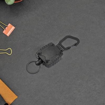 Keychain Card Holder with Retractable Design And Steel Cord for Outdoor Use