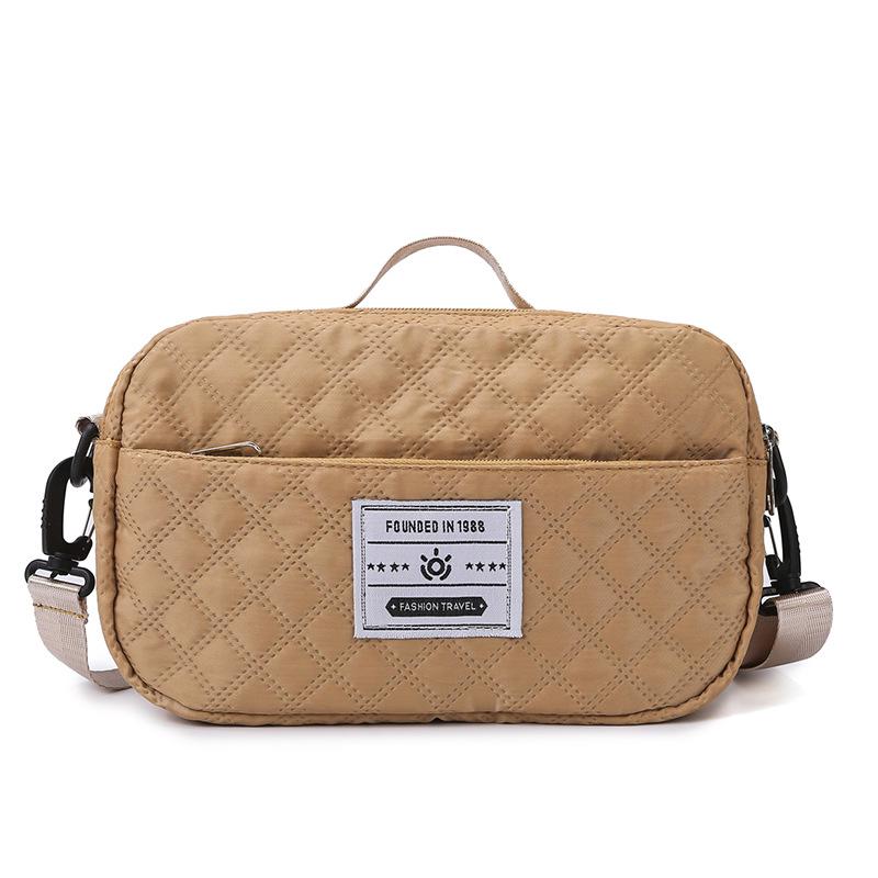 Korean Style Large Capacity Quilted Gym Bag - Yoga, Travel, Crossbody & Mother-Child Handbag