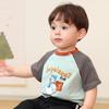 LUSON Baby Boy Color-Block Raglan Short-Sleeve T-Shirt