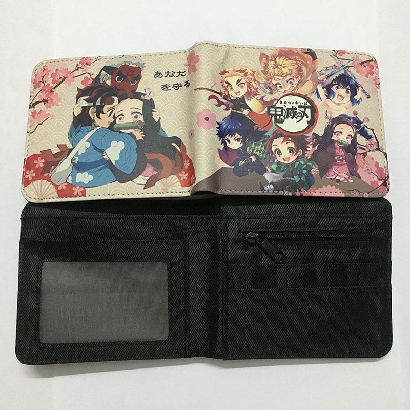 Japan cartoon comics Demon Slayer Short Wallet Cartoon Print Student Coin Purse 0022