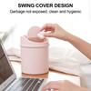 1pcs Mini Desktop Bin Small Trash Can Tube With Cover Bedroom Trash Can Garbage Can Clean Storage Box Home Desk