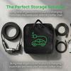 Electric Car Charger Storage Bag 1PCS Durable Waterproof Car Battery Cable Handled Bag EV Car Charging Gun Storage Organizer