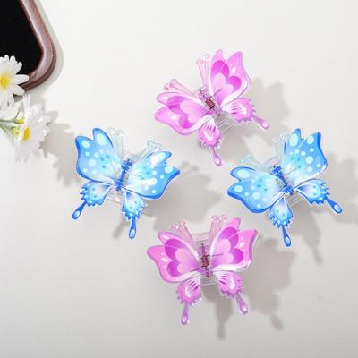2025 Mori Style Colorful Butterfly Hair Clip for Women's Updo - High-End Claw Accessory