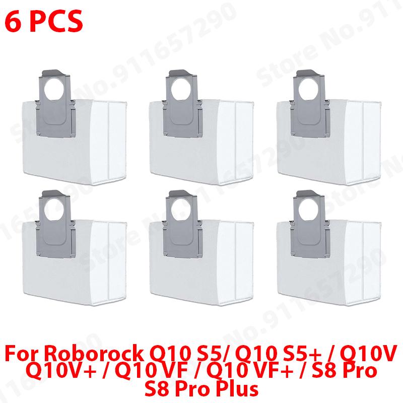Passend für Roborock Q10 S5 / Q10 S5+ / Q10V / Q10V+ / Q10 VF / Q10 VF+ / S8 Pro / S8 Pro Plus: Haupt-, Seitenbürste, Filter, Wischmopp, Staubbeutel