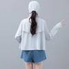 UPF100+Outdoor Sunscreen Clothes Women's Big Brimmed Hoodie Anti UV Cool Coat Casual Quick Drying Breathable Long Sleeved Skin Clothes